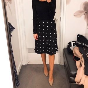 Ann Taylor Black and White Skirt